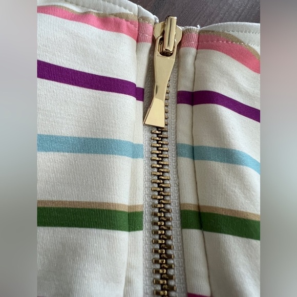 Kate Spade Party Stripe Front-Zip Bikini Top & Bottoms Size Small - Picture 10 of 10